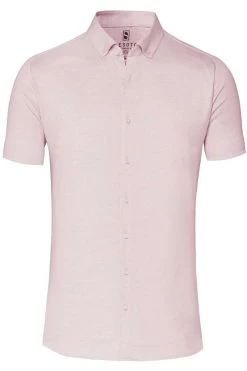Desoto Slim Fit Jerseyhemd Pink, Einfarbig