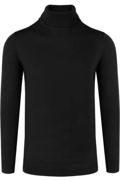 Marvelis Casual Modern Fit Herren Rollkragenpullover Schwarz
