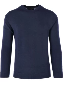 Marvelis Herren Pullover Rundhals Marine