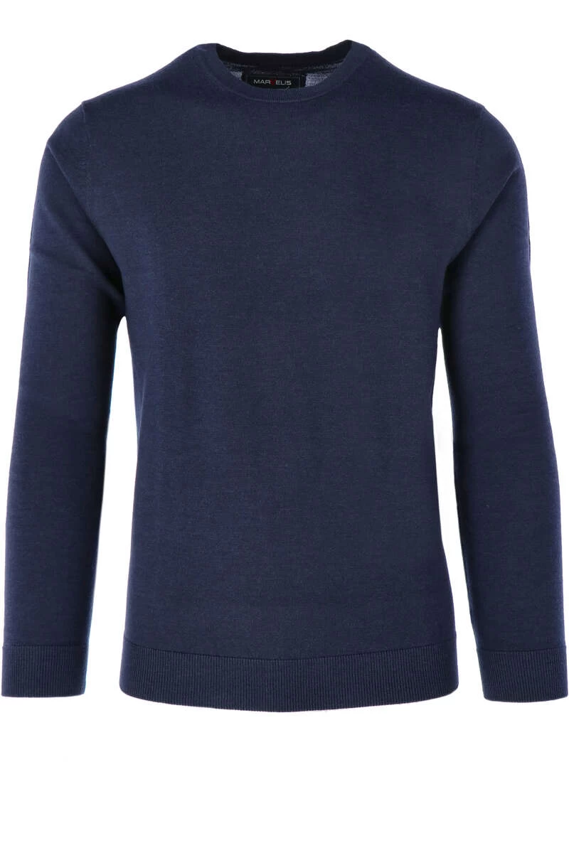 Marvelis Herren Pullover Rundhals Marine 1 Marvelis Herren Pullover Rundhals Marine