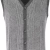 Marvelis Casual Modern Fit Weste V-Ausschnitt Grau