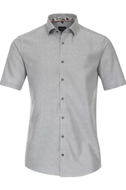 Venti Modern Fit Hemd Grün, Einfarbig