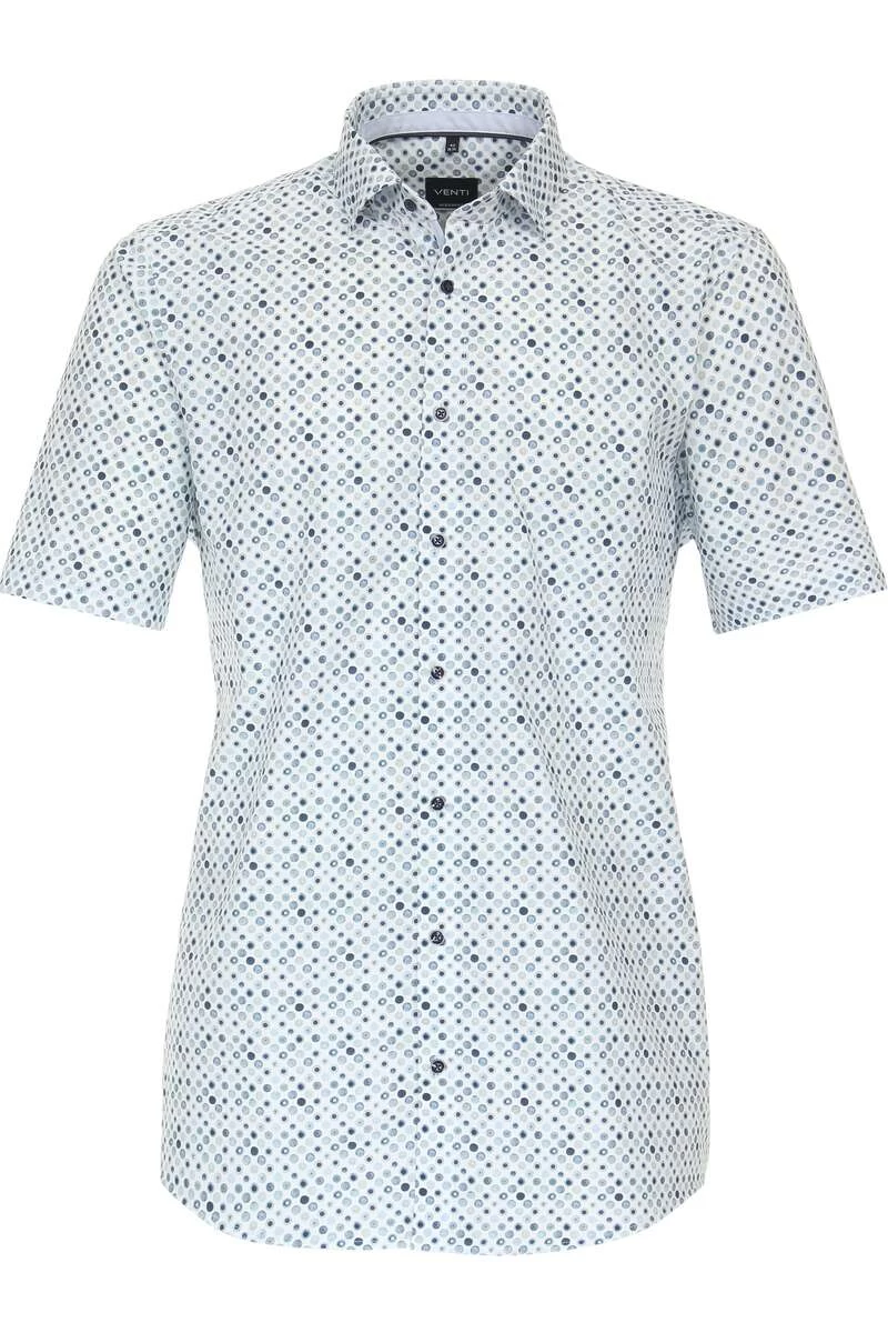 Venti Modern Fit Hemd Weiss, Gemustert 1 Venti Modern Fit Hemd Weiss, Gemustert