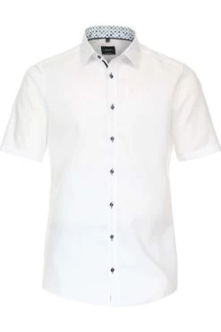 Venti Modern Fit Hemd Weiss, Einfarbig