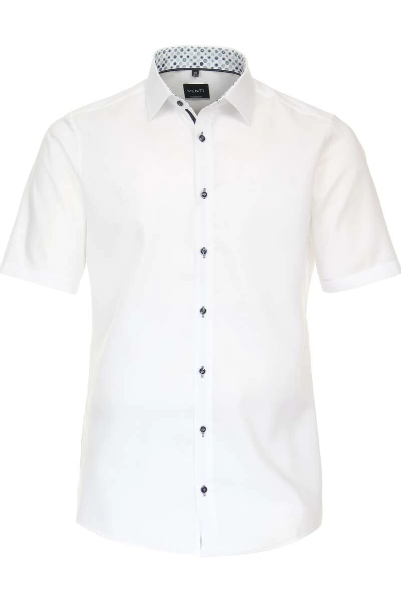 Venti Modern Fit Hemd Weiss, Einfarbig 1 Venti Modern Fit Hemd Weiss, Einfarbig