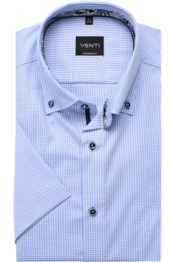 Venti Modern Fit Hemd Blau/weiss, Kariert