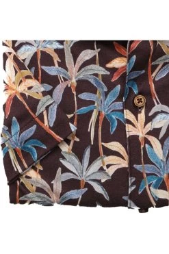 Desoto Slim Fit Jerseyhemd Braun, Gemustert -Ho ho ho, Mode in Grün. 64833 3 316 2 800