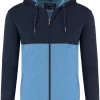 Marvelis Casual Modern Fit Sweatjacke Mit Kapuze Zip Marine/blau