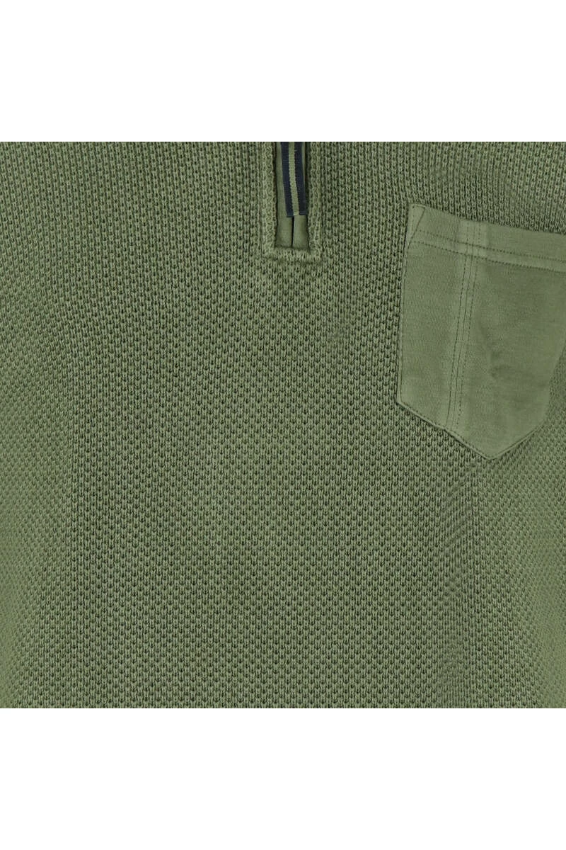 Marvelis Casual Modern Fit TroyerZip Grün 3 Marvelis Casual Modern Fit TroyerZip Grün – Bild 3