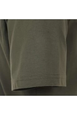 Redmond Casual Regular Fit T-Shirt Henleykragen Oliv, Einfarbig -Ho ho ho, Mode in Grün. 666 60 2 800