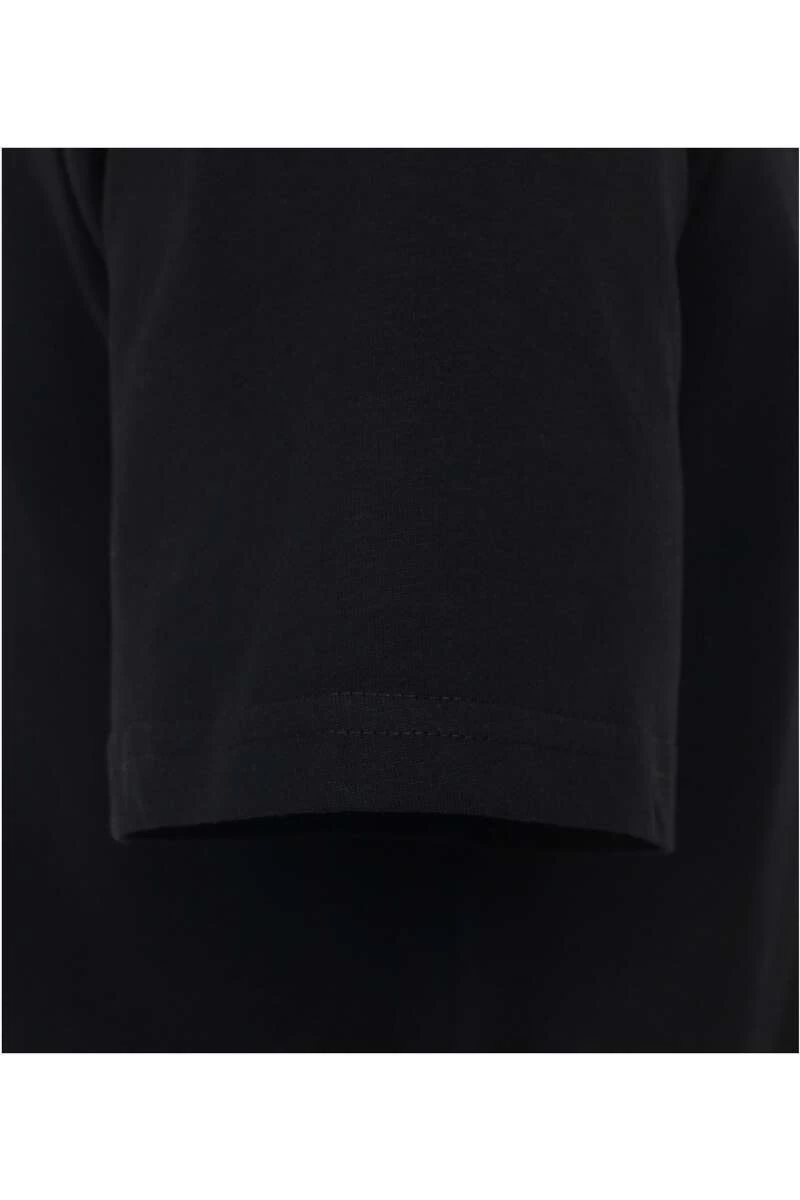 Redmond Casual Regular Fit T-Shirt Henleykragen Schwarz, Einfarbig 3 Redmond Casual Regular Fit T-Shirt Henleykragen Schwarz, Einfarbig – Bild 3