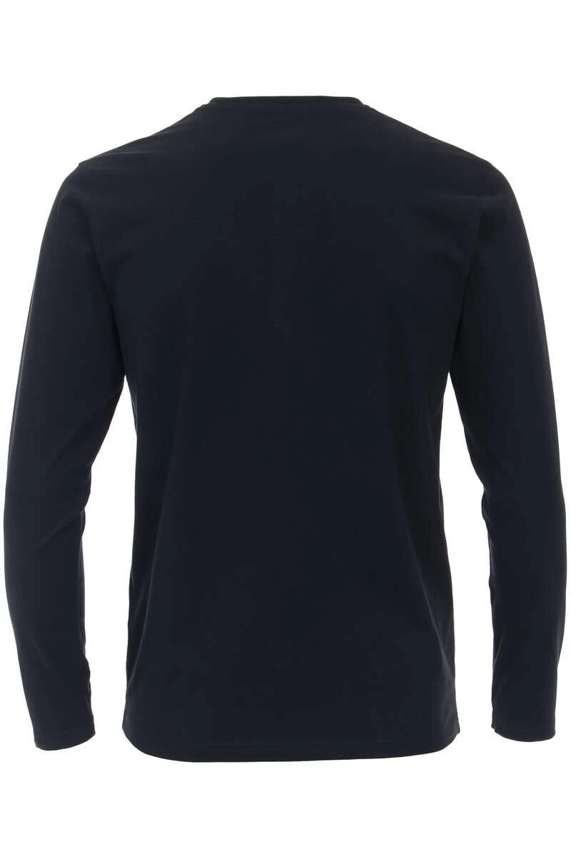 Redmond Casual Longsleeve Dunkelblau 3 Redmond Casual Longsleeve Dunkelblau – Bild 3