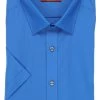 Marvelis Body Fit Hemd Royal, Einfarbig