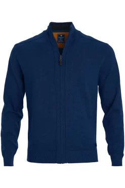 Redmond Herren Strickjacke Zip Dunkelblau