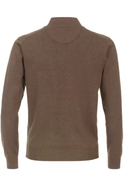 Redmond Casual Regular Fit CardiganZip Braun -Ho ho ho, Mode in Grün. 681 302 8 800