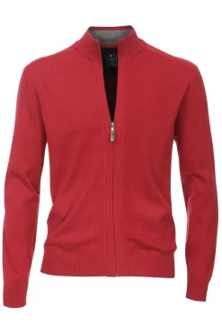 Redmond Casual Regular Fit CardiganZip Rot