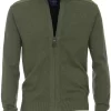 Redmond Casual Regular Fit CardiganZip Oliv