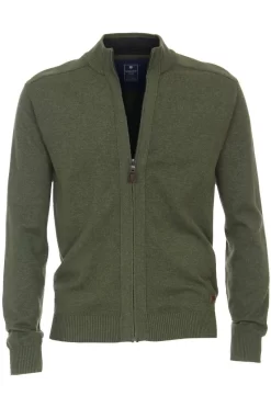 Redmond Casual Regular Fit CardiganZip Oliv