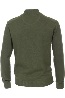 Redmond Casual Regular Fit CardiganZip Oliv -Ho ho ho, Mode in Grün. 681 622 9 800