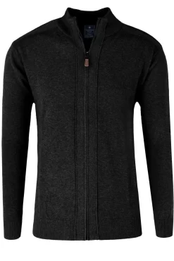 Redmond Regular Fit CardiganZip Schwarz