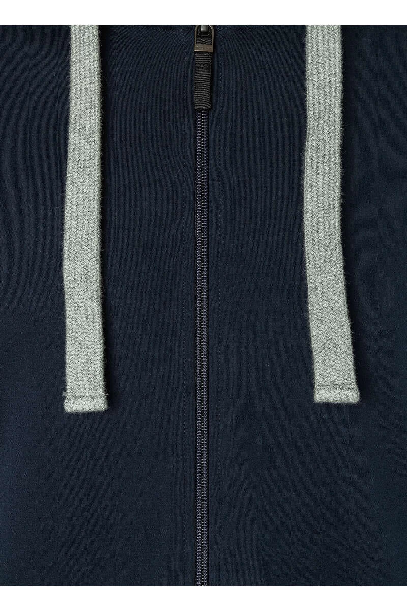 MAERZ Modern Fit Sweatjacke Mit Kapuze Navy 3 MAERZ Modern Fit Sweatjacke Mit Kapuze Navy – Bild 3