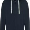 MAERZ Modern Fit Sweatjacke Mit Kapuze  Navy