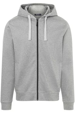 MAERZ Modern Fit Sweatjacke Mit Kapuze  Grau