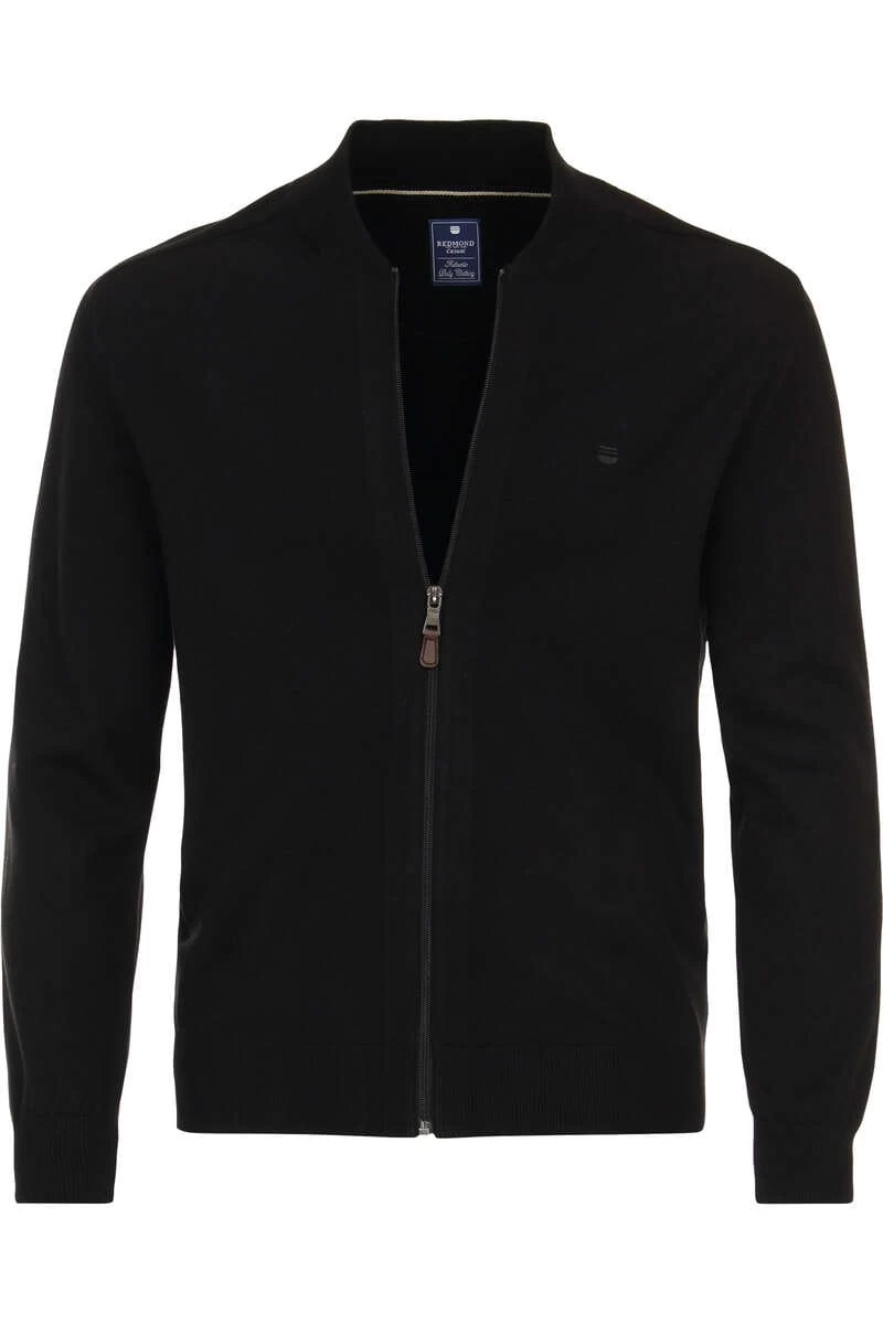 Redmond Casual Regular Fit CardiganZip Schwarz 1 Redmond Casual Regular Fit CardiganZip Schwarz