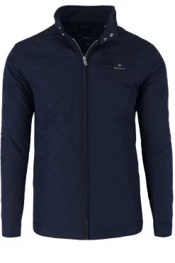 GANT Casual Fit Herren Steppjacke Zip Navy