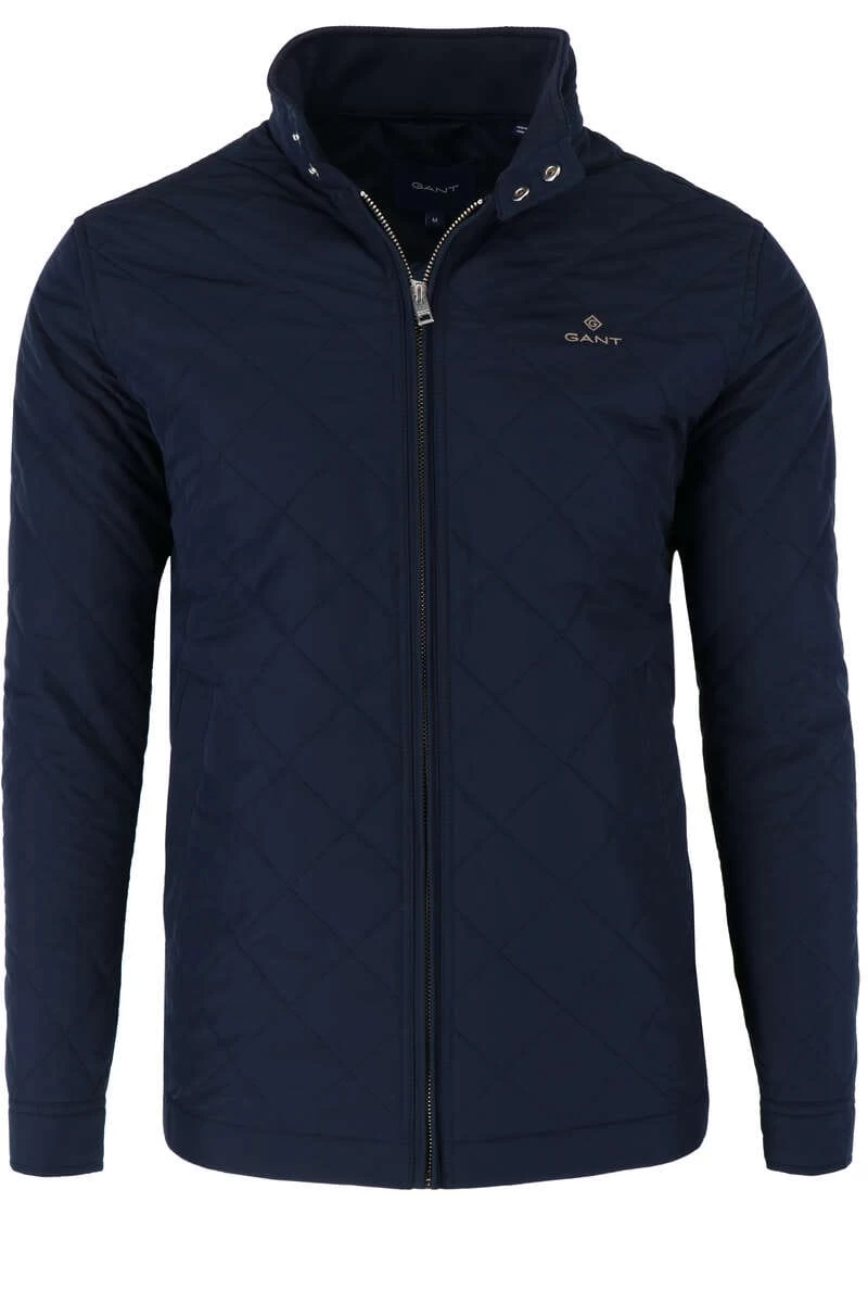 GANT Casual Fit Herren Steppjacke Zip Navy 1 GANT Casual Fit Herren Steppjacke Zip Navy