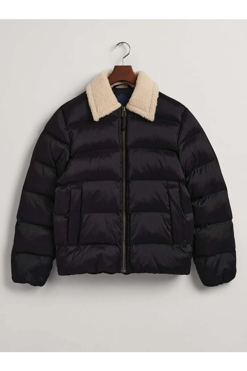 GANT Herren Bomberjacke Kapuze Schwarz 1 GANT Herren Bomberjacke Kapuze Schwarz