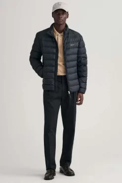 GANT Regular Fit Herren Steppjacke Zip Schwarz -Ho ho ho, Mode in Grün. 7006298 5 6 800