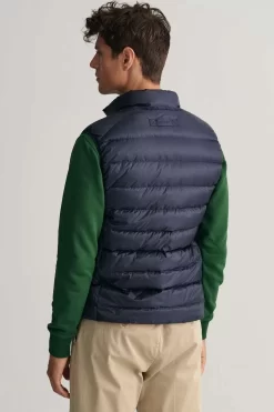 GANT Regular Fit Herren Steppweste Zip Navy -Ho ho ho, Mode in Grün. 7006299 433 5 800