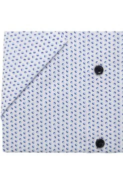 Marvelis Comfort Fit Hemd Weiss, Gemustert -Ho ho ho, Mode in Grün. 7059 32 00 2 800