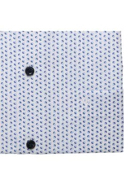 Marvelis Comfort Fit Hemd Weiss, Gemustert -Ho ho ho, Mode in Grün. 7059 32 00 4 800