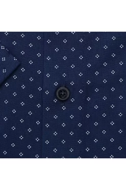 Marvelis Modern Fit Hemd Marine, Gemustert -Ho ho ho, Mode in Grün. 7253 32 18 3 800