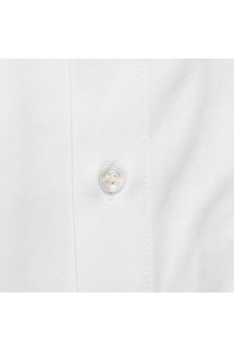 Marvelis Modern Fit Jerseyhemd Weiss, Einfarbig 4 Marvelis Modern Fit Jerseyhemd Weiss, Einfarbig – Bild 4