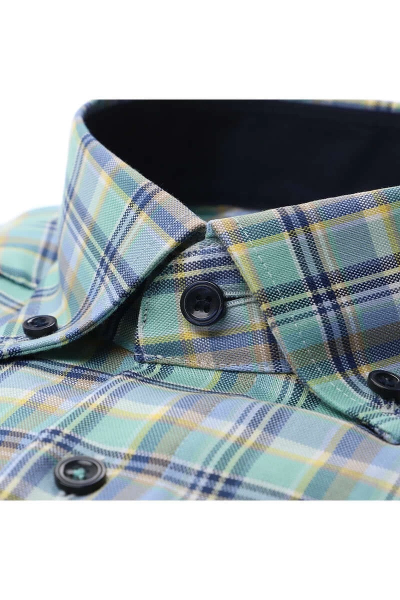 Marvelis Modern Fit Hemd Blau/grün/weiss, Kariert 2 Marvelis Modern Fit Hemd Blau/grün/weiss, Kariert – Bild 2