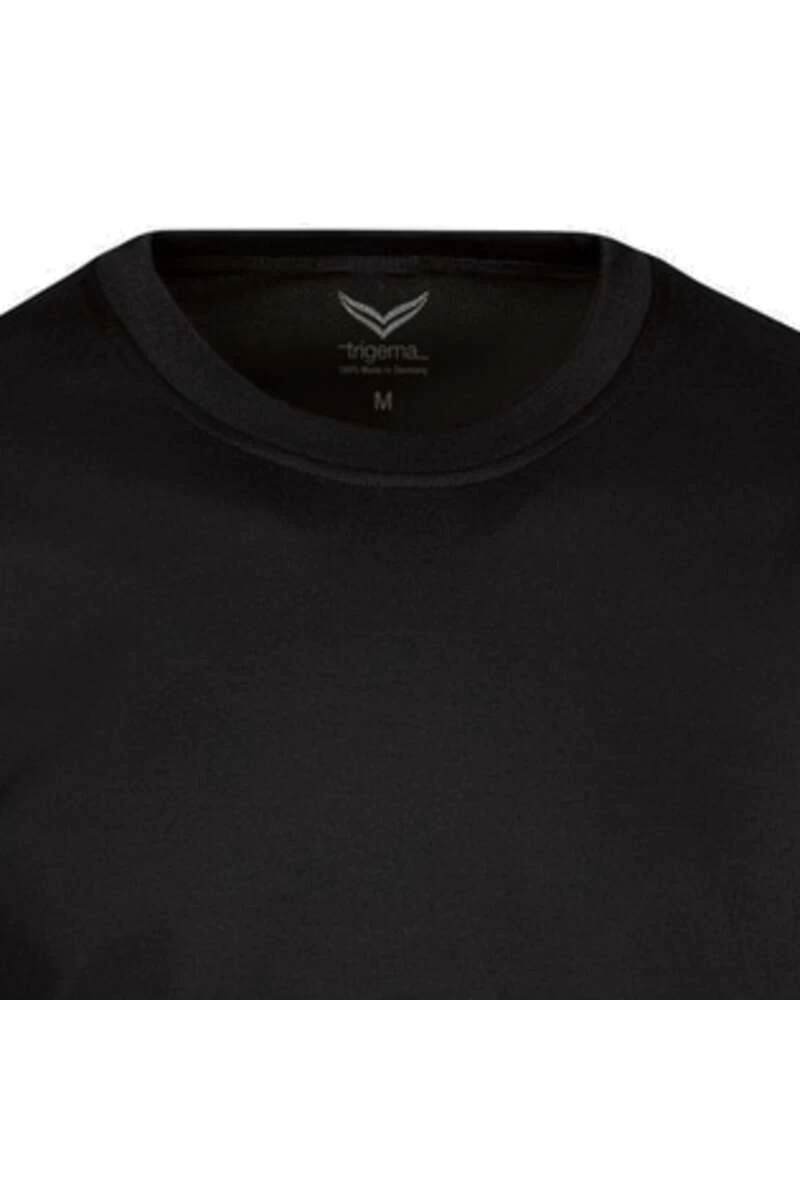 TRIGEMA Comfort Fit Sweatshirt Rundhals Schwarz 2 TRIGEMA Comfort Fit Sweatshirt Rundhals Schwarz – Bild 2
