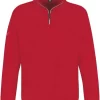 TRIGEMA Comfort Fit Sweatshirt Zip Kirsch