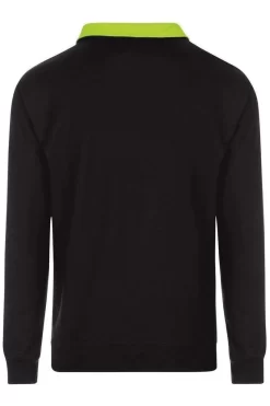 TRIGEMA Comfort Fit TroyerZip Schwarz -Ho ho ho, Mode in Grün. 74813119 008 9 800