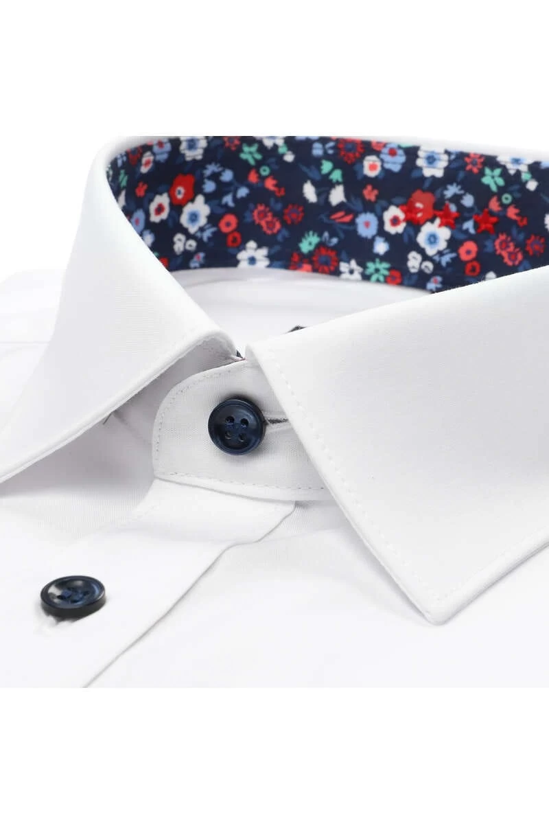 Marvelis Body Fit Hemd Weiss, Einfarbig 2 Marvelis Body Fit Hemd Weiss, Einfarbig – Bild 2