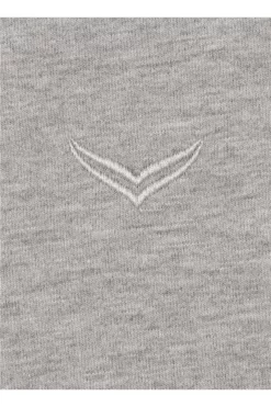 TRIGEMA Kapuzen Sweatshirthellgrau -Ho ho ho, Mode in Grün. 75905 110 5 800