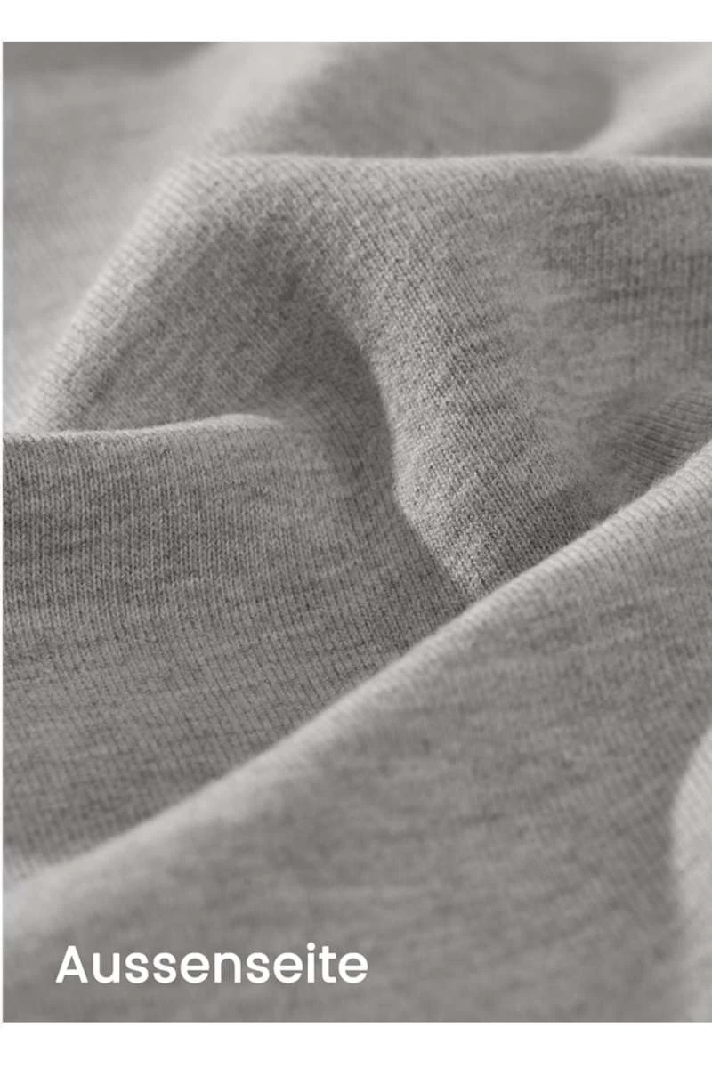 TRIGEMA Jacke Sweatjacke Mit Kapuze Hellgrau 4 TRIGEMA Jacke Sweatjacke Mit Kapuze Hellgrau – Bild 4