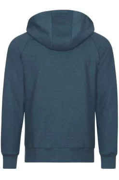 TRIGEMA Comfort Fit Sweatjacke Mit Kapuze Zip Petrol -Ho ho ho, Mode in Grün. 75906 643 9 800
