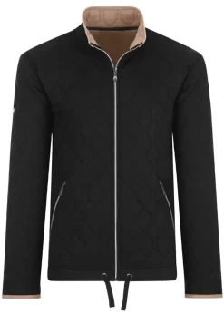 TRIGEMA Comfort Fit Herren Steppjacke Stehkragen Schwarz