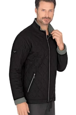 TRIGEMA Comfort Fit Herren Steppjacke  Schwarz