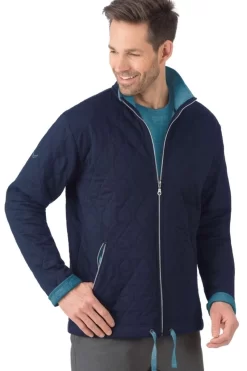 TRIGEMA Comfort Fit Herren Steppjacke  Navy