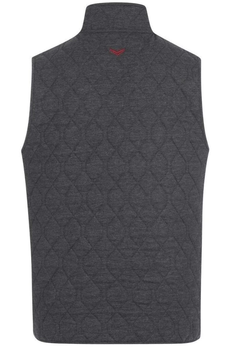 TRIGEMA Comfort Fit Sweatjacke Stehkragen Anthrazit 4 TRIGEMA Comfort Fit Sweatjacke Stehkragen Anthrazit – Bild 4