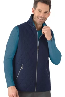 TRIGEMA Comfort Fit Herren Steppweste  Navy